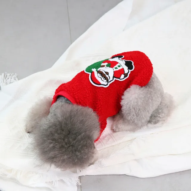 Teddy Small Dog Pet Clothing Winter Elderly Gift Fleecered - Shop at LoveMi