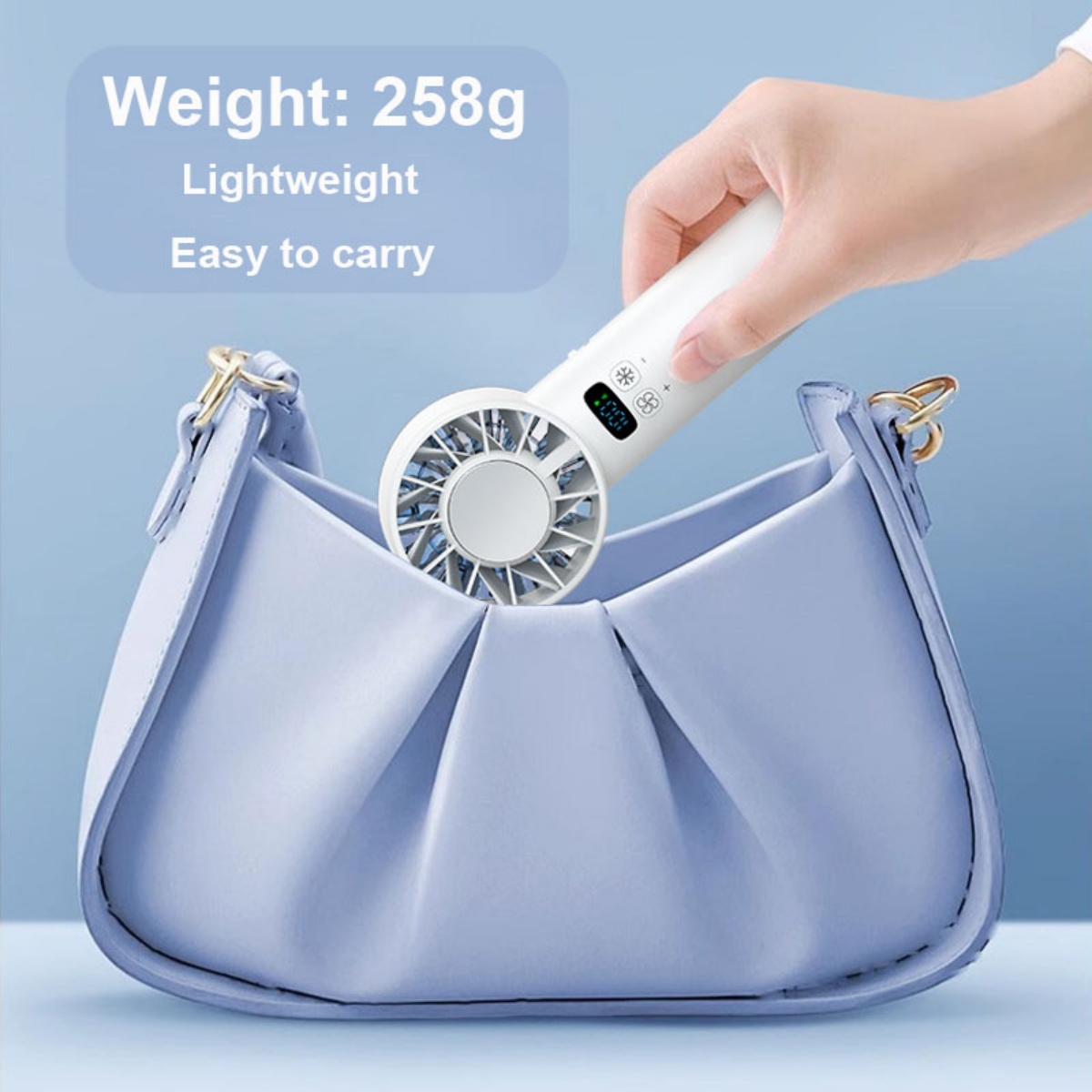 Handheld Portable Fan,Speed Adjustable Turbo Mini Fans, 5000mAh Battery — image 12