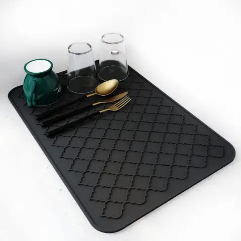 Silicone Dish Drying Mat for Kitchen Counter