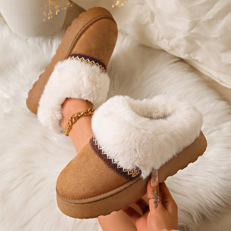 Suede Platform Snow Boots