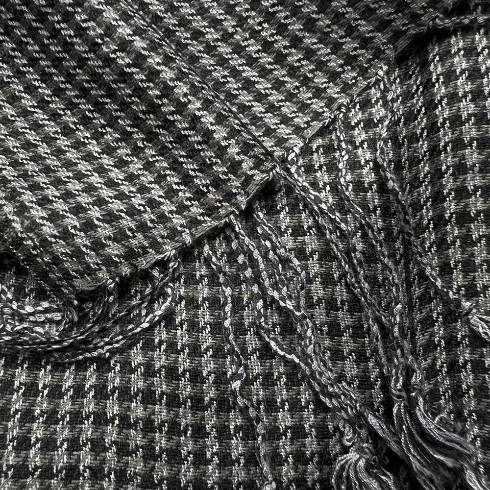 2pcs Grey Textured Minimalist Tone-on-tone Jacquard Scarf ,Luxe Look For Evening Wear,Scarf,vacation,daily Life,evening Party,Office Appropriate Subtlety For Wo