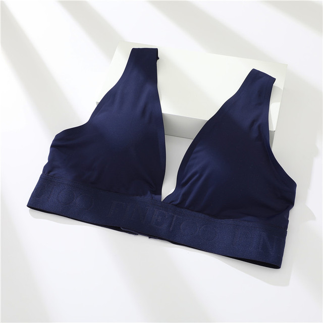 Title 2, Soutien-gorge femme col en V, top court oversiz...