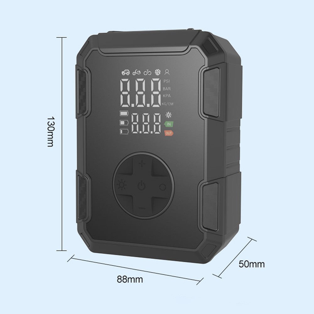 Car Tyre Inflator Cordless Digital USB Rechargeable Tire Air Compressor Pump — image 6