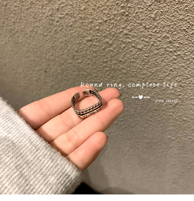 European And American Sterling Silver Ring