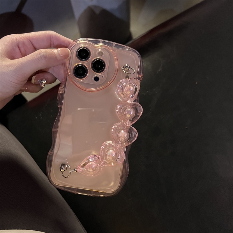 Jelly Powder Aixin Chain Mobile Phone Shell