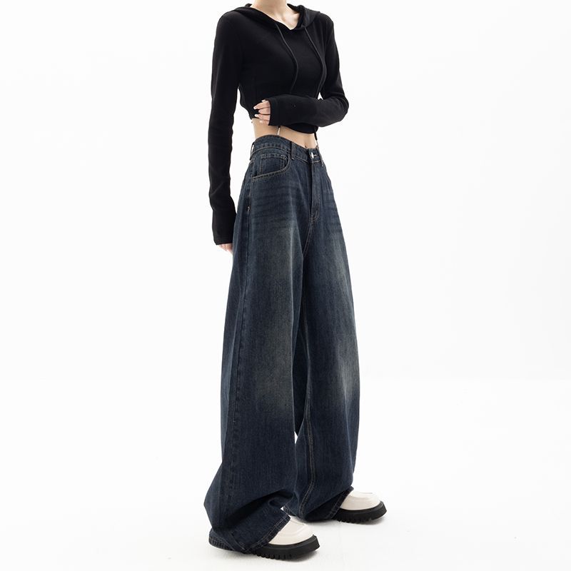 Title 2, Pantaloni Wide Leg Retro Street da Donna. Gamba...