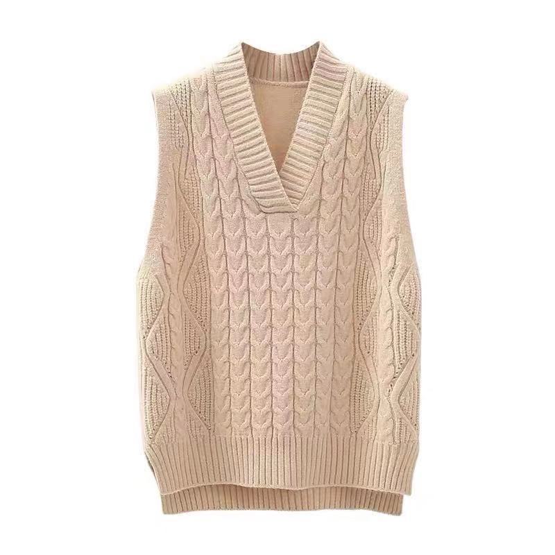 Sweater Vest Women's Knitted Cover Spring And Autumn Loose