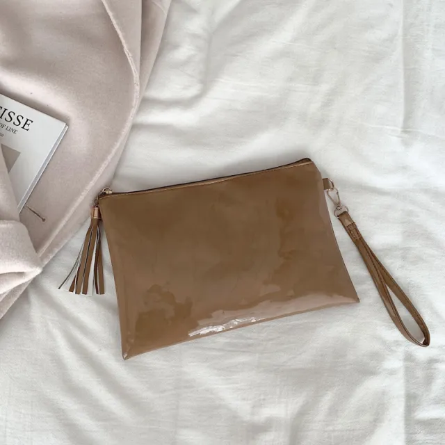 Women's Envelope Bag Solid Color Clutch Khaki - Shop at LoveMi