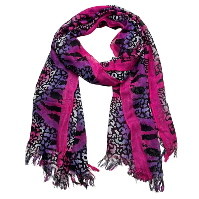 Extra Long Scarf,Bold Hot P Ink Pattern, Creative Knots Printed Scarf,vacation,daily Life,evening Party,Office Appropriate Subtlety For Women Men ... Pink - Shop at LoveMi