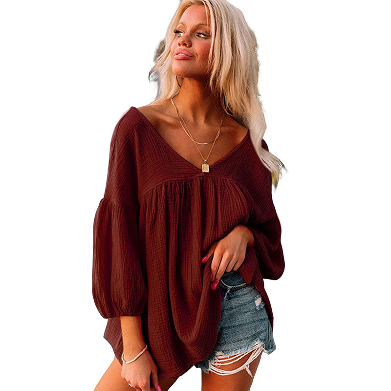 Title 3, Fashion Solid Color Loose Pullover