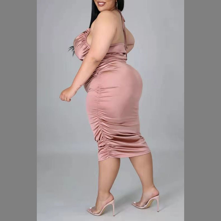 Stretch Satin Temperament Commuter Loose French Dress