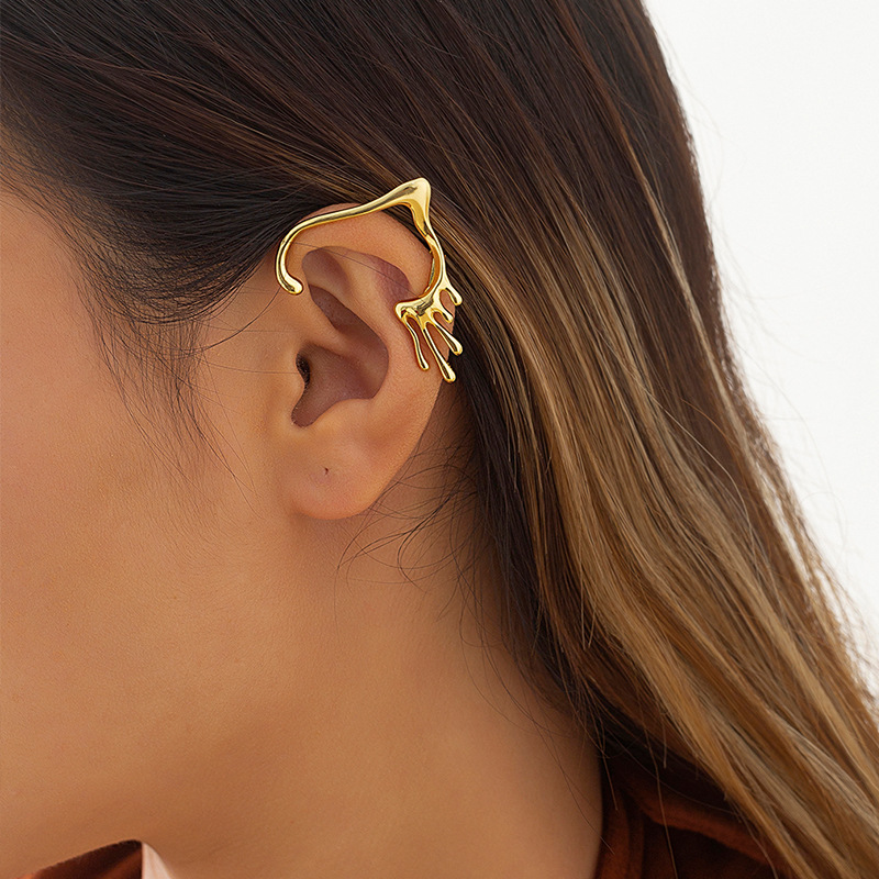 Niche Irregular Cute Antlers Ear Clips Without Pierced Ears