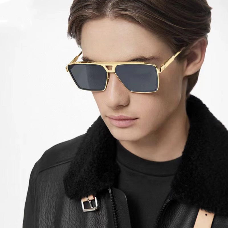 Men's Fashionable Square Frame Sunglasses For Driving - Image 5