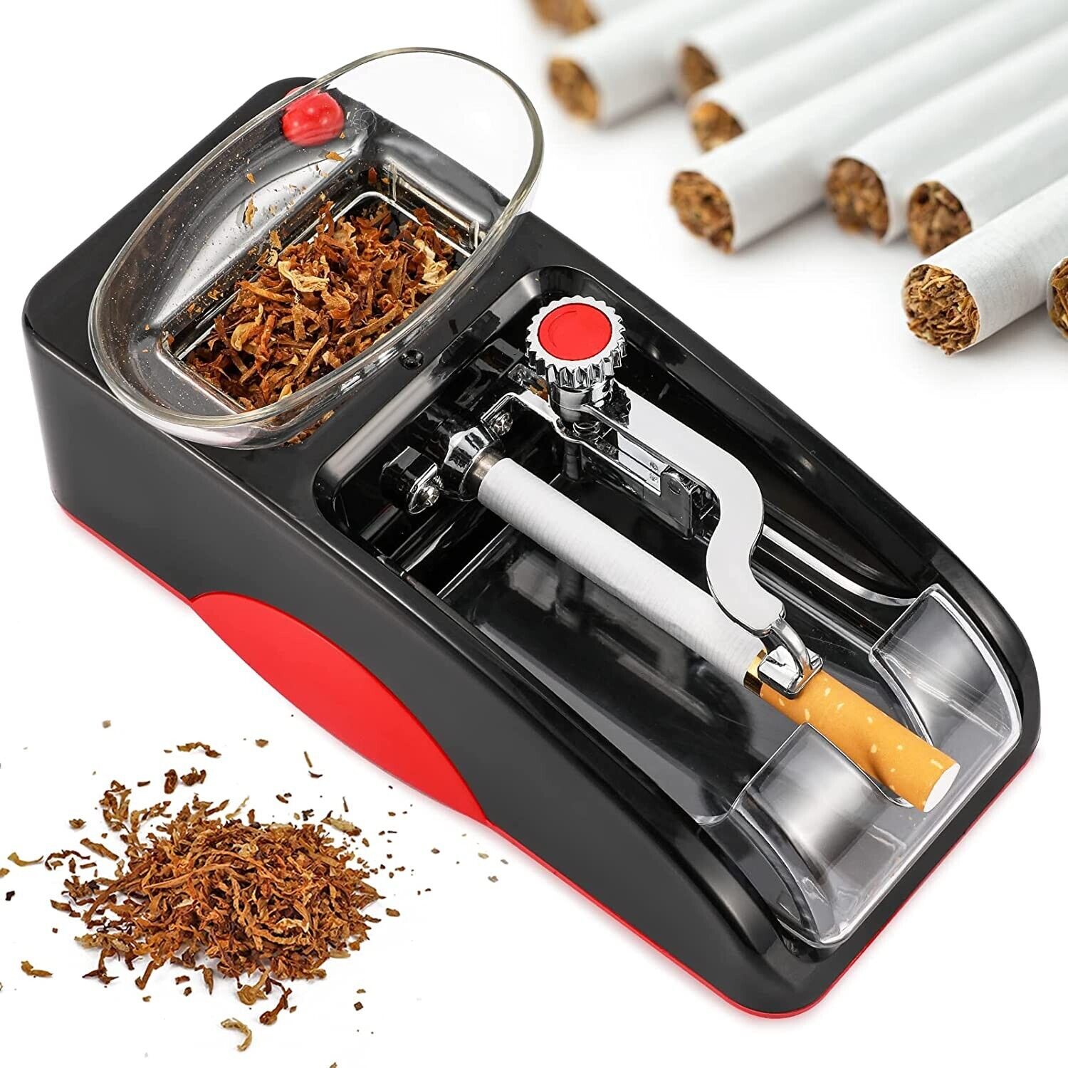 Cigarette Automatic Machine Tobacco Rolling Maker Roller Electric Injector Tube