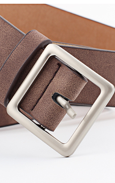 Title 8, All-match Square Buckle Pu Fashion Trend Belt