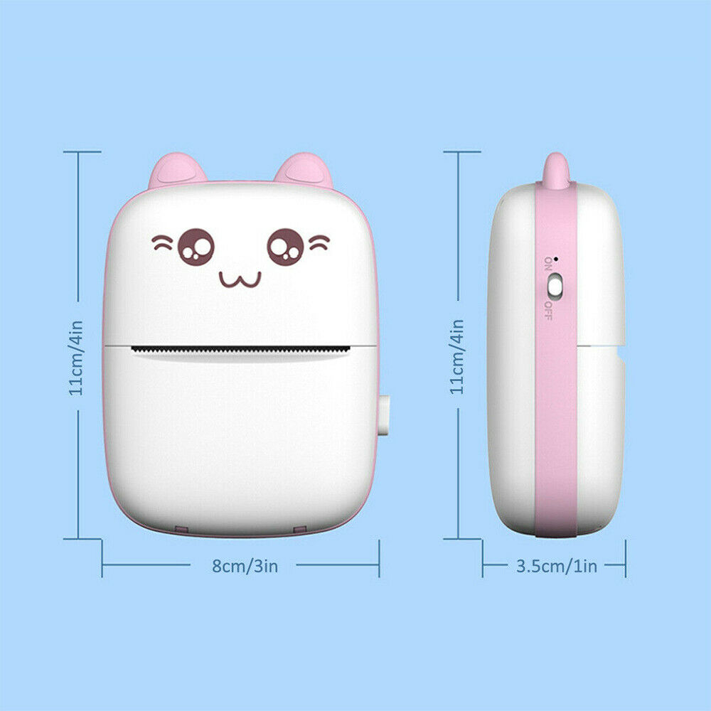 Bluetooth Inkless Mini Pocket Thermal Printer Sticker Photo Label Paper 6 Pens — image 12