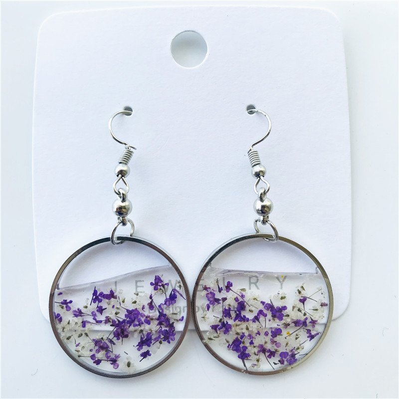 Title 5, Creative Round Atmospheric Floral Earrings Pers...