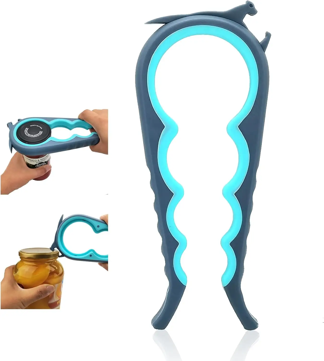 Jar Opener & Bottle Opener, Easy Grip
