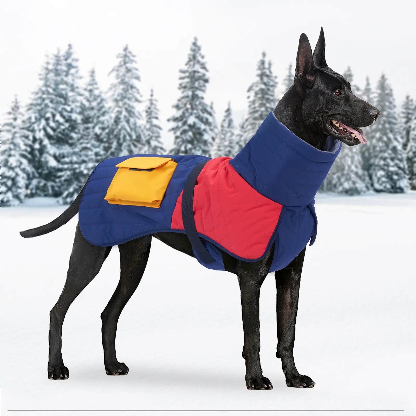 Pet Dog Clothes Winter Thickened Warm Padded