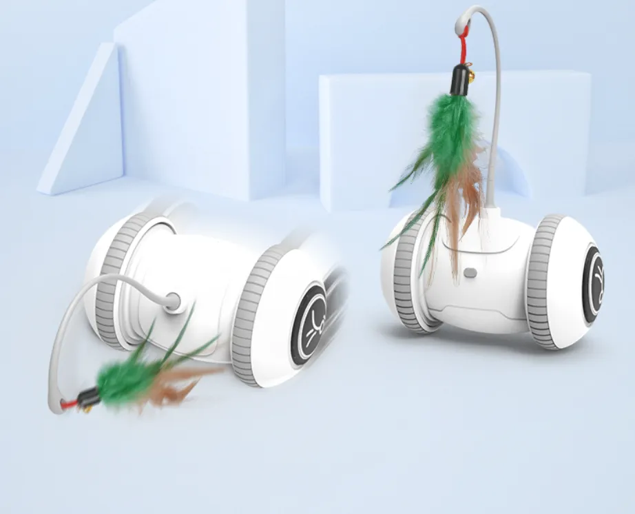 Interactive Cat Toy With Interchangeable Heads Pet Feather Toys – image 3