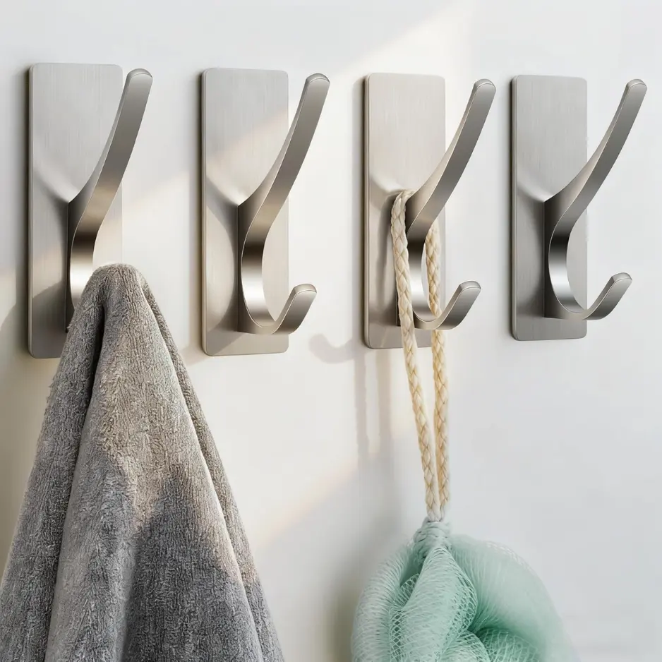 Self Adhesive Towel Hooks Extra Strong 13LB
