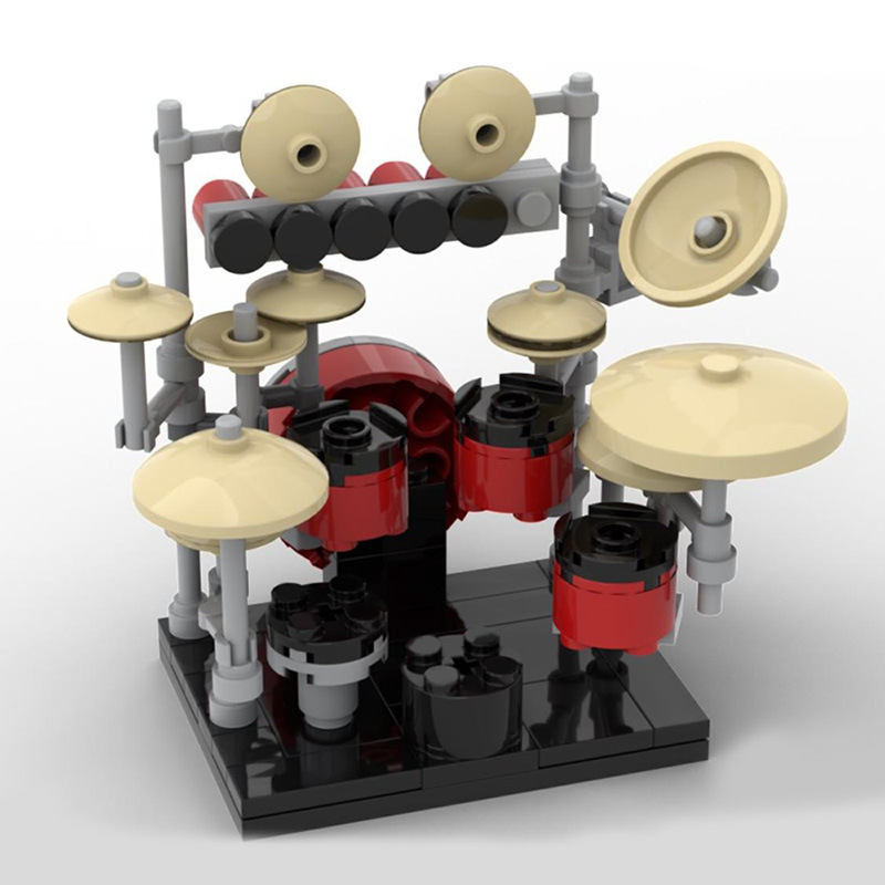 Classic Creative Series Musical Instrument Drum Assembled Building Blocks Educational Toy Set
