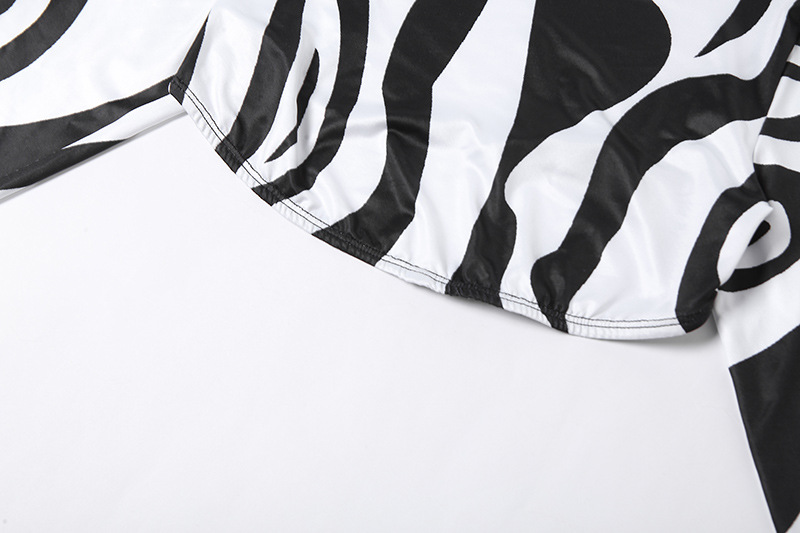 Cut Back Printed Trim Long Sleeve Blouse And Trousers