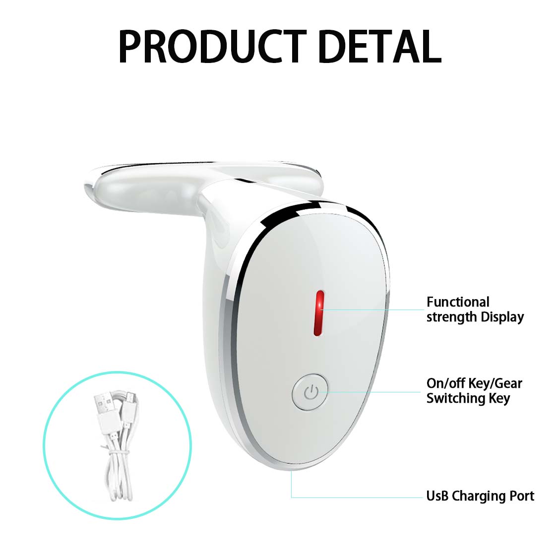 LED Facial Light Therapy Wand for Skin Care. Exquisite & Ergonomic Design - This skincare tool for the face is designed to be lovely dolphin-shaped, compact, and can be put in your handbag, carried with you, and used any time & anywhere. It is 160-degree 