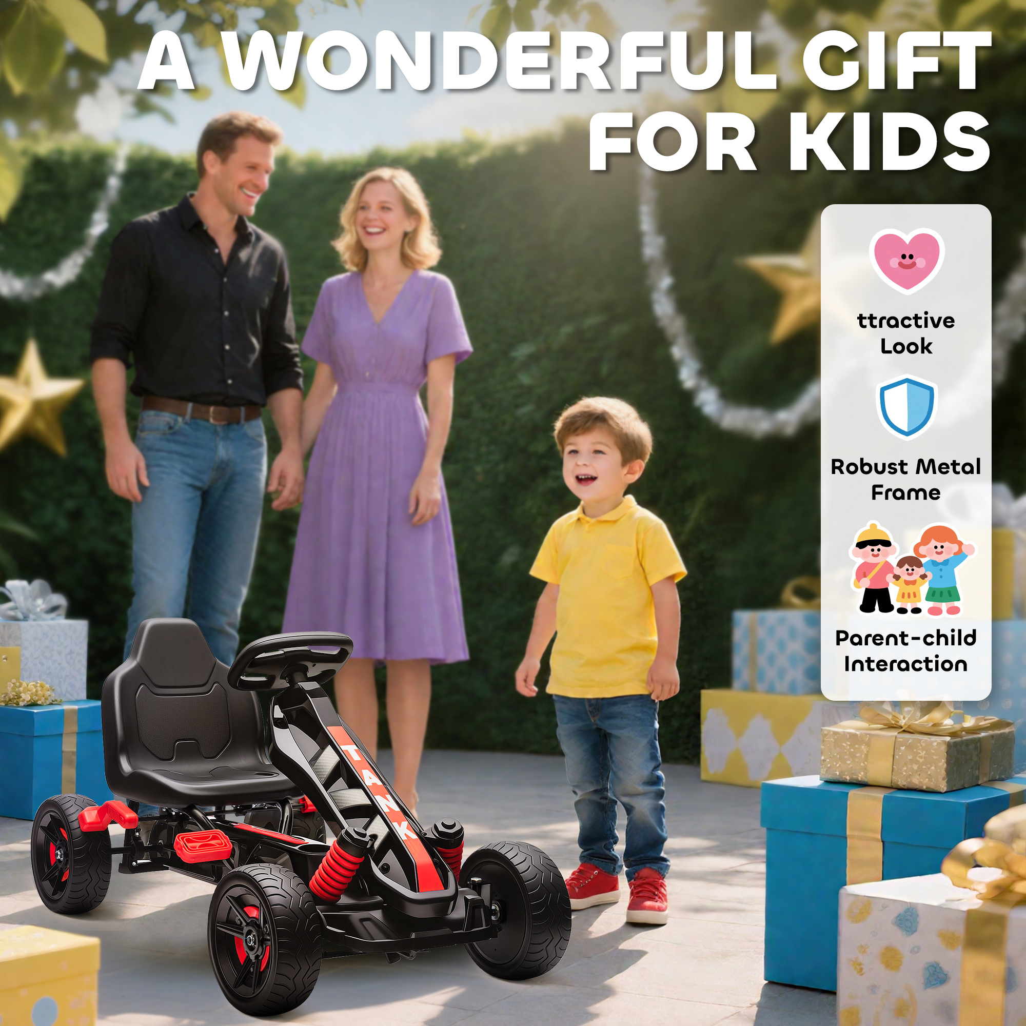 A Pedal Kart Suitable For Children Aged 3-6 Years Old, Equipped With A Free — image 2