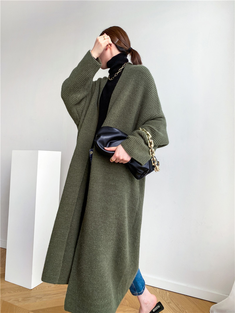 Women's Mid-length Loose Padded Coat Cardigan