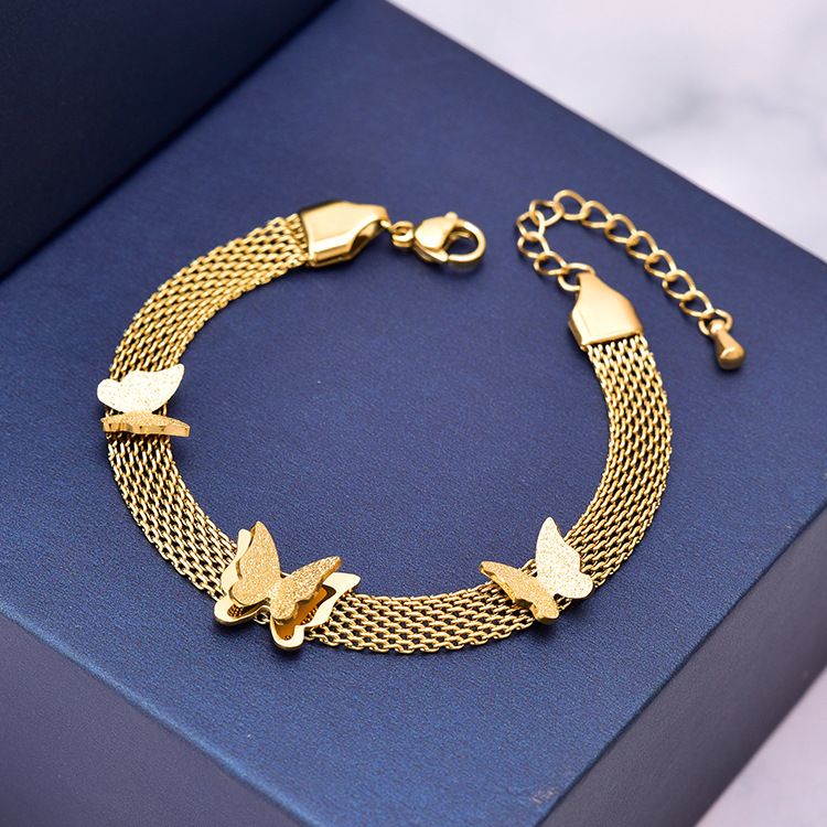 Women's Fashion Personality Frosted Butterfly Bracelet