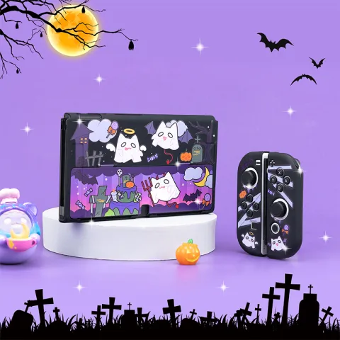 NS Game Soft Shell Case Cute Demon Stand