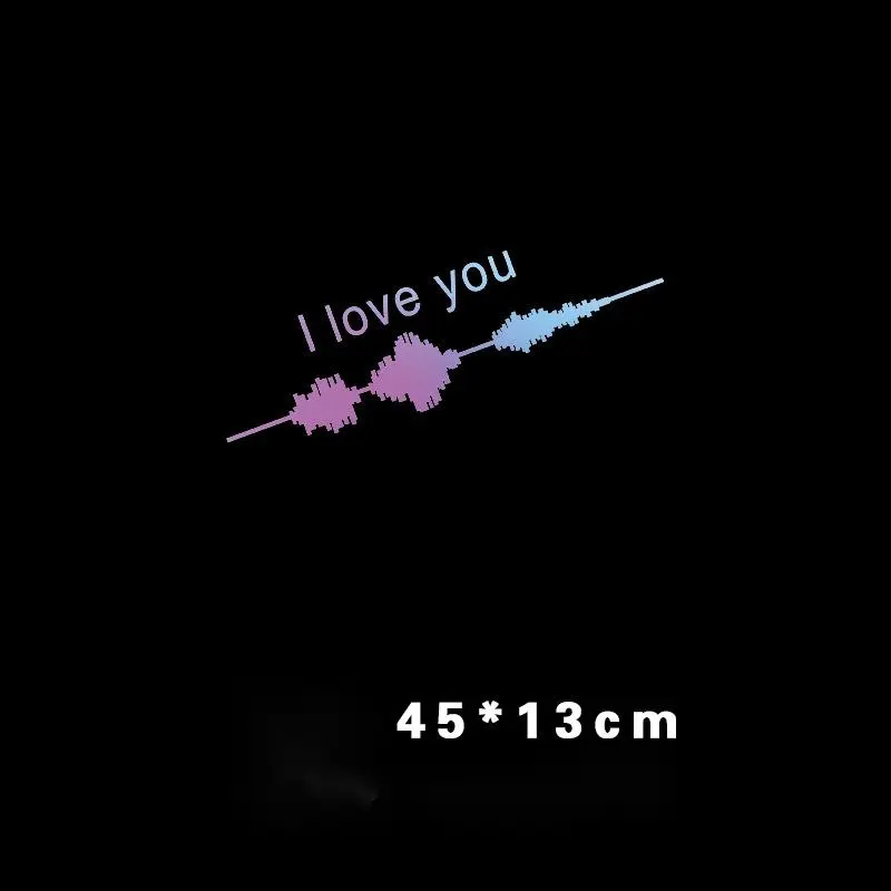 Car Electrocardiogram Creative Sound Wave Chart Sticker