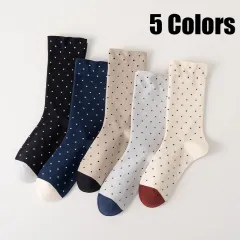 5 Pairs Women Cute Soft Socks Crew Lightweight Deodorant And Breathable Above Ankle Casual Dress Sock For Ladies Bootie Trouser For Outdoor Sports ... - View 1