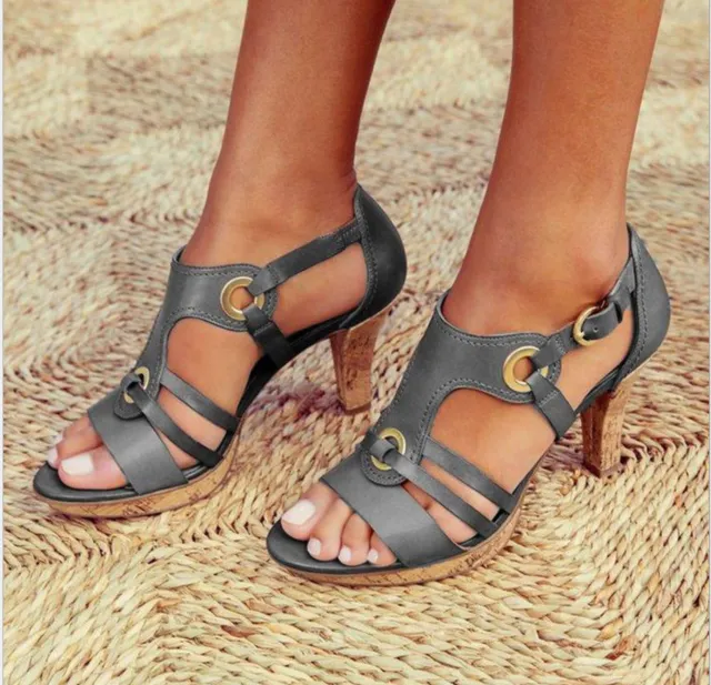 Solid Color Bag With Fish Mouth Women's Sandals Grey - Shop at LoveMi