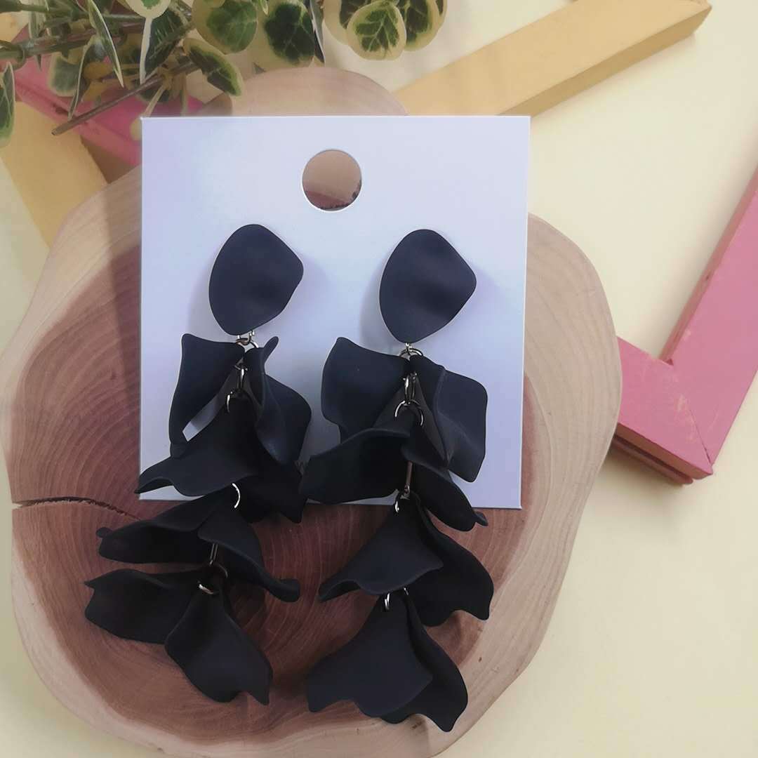 Jewelry Petal Earrings All Match Temperament