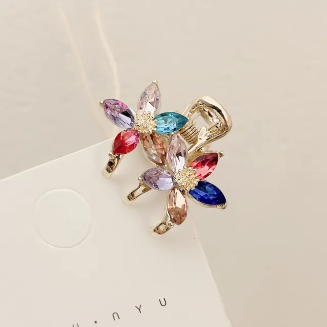 Small Bangs Grip New Crystal Flower Temperament Color Small - Shop at LoveMi