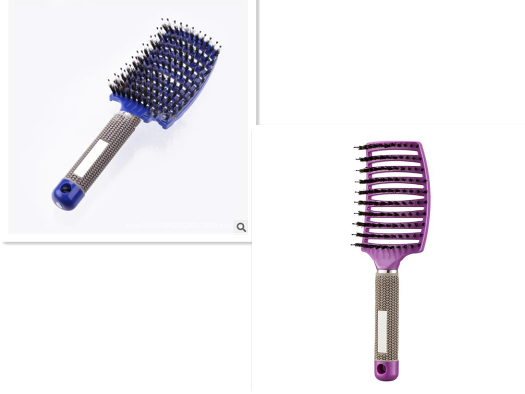 Anti-knot detangling hair brush