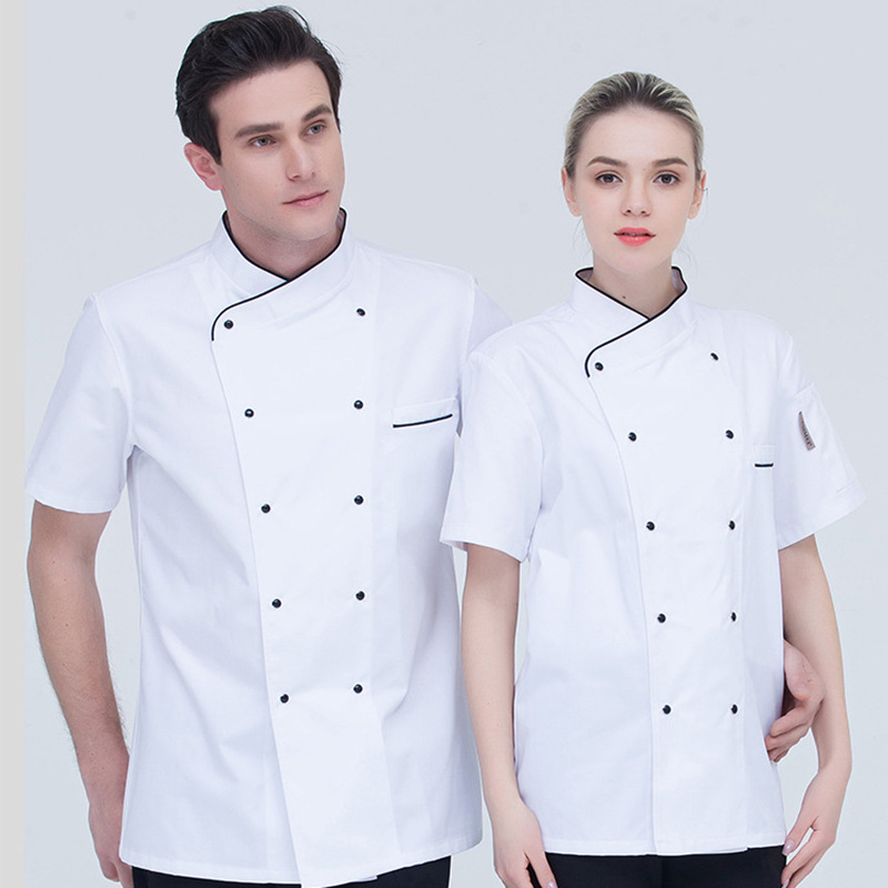 Hotel Chef's Clothes Short Sleeved Overalls Baking