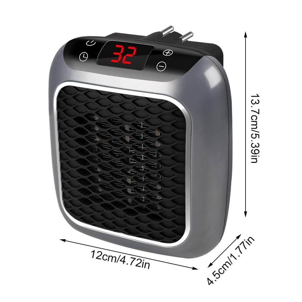 Wall Plug In Heater Fan Ceramic Space Low Energy 3S Fast Heating -Remote — image 4