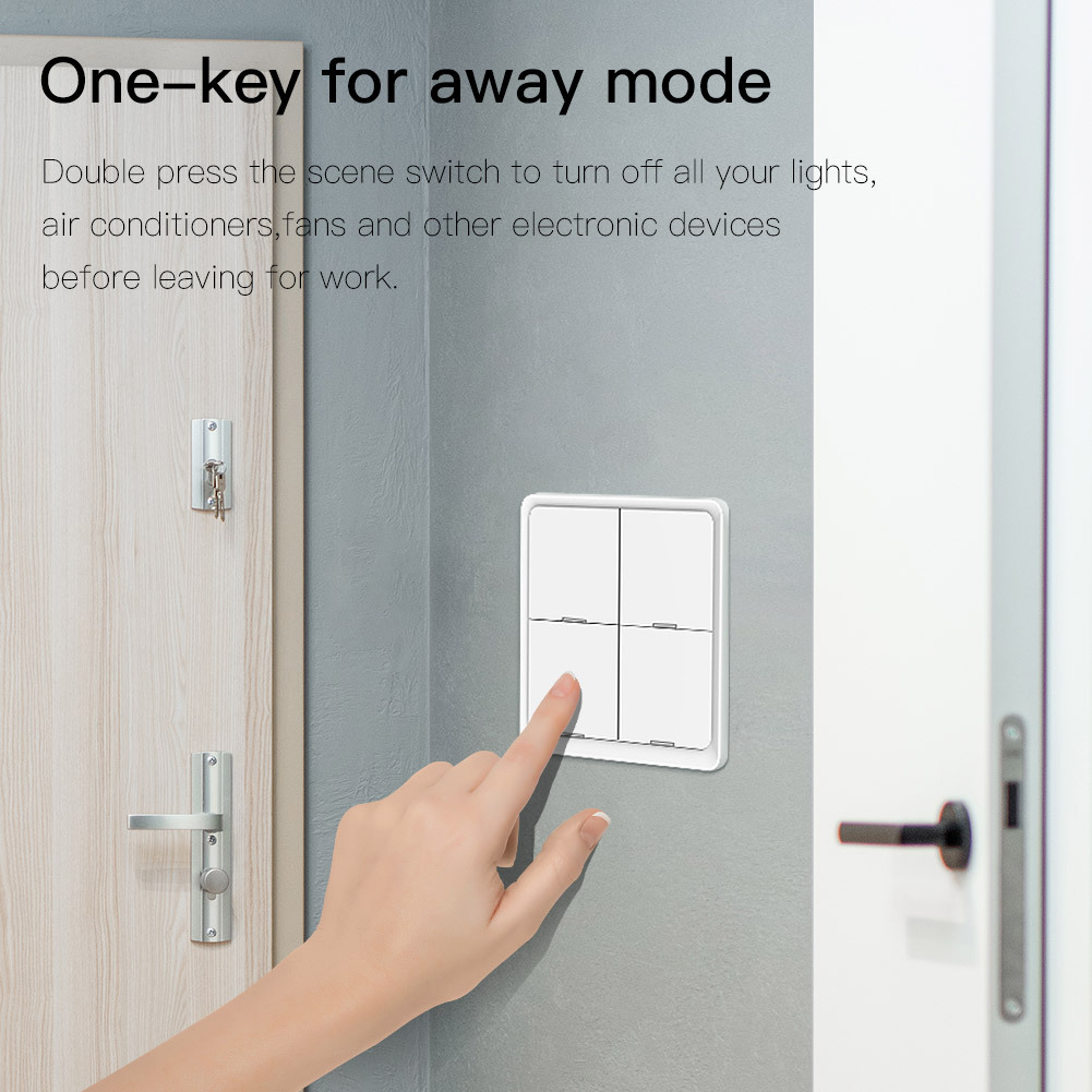 Wireless 4 Key Notepaper Graffiti Smart Home