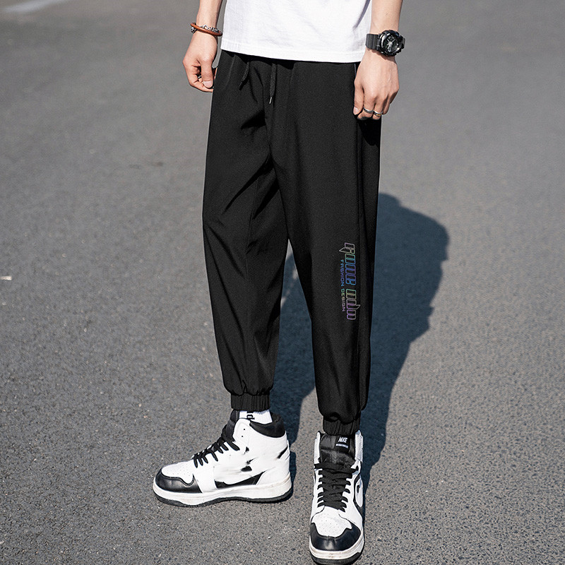 Ice Silk Quick-Drying Nine-Point Plus Size Men'S Pants