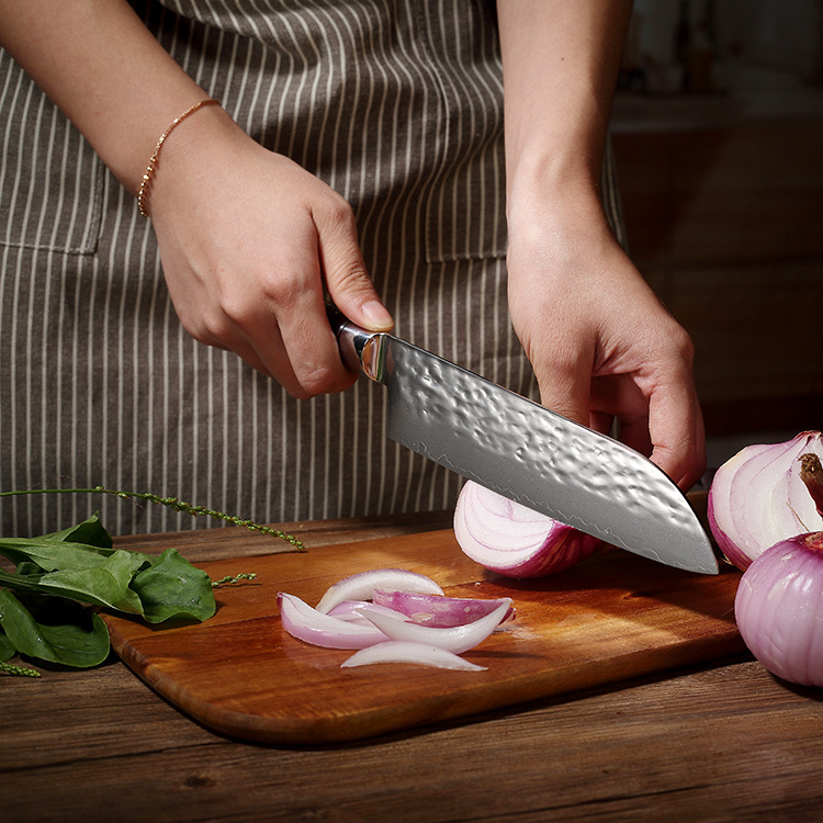 Title 6, Kitchen Knives With Resin Coloured Wooden Handles