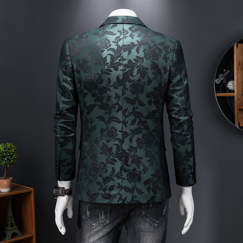 Men's Fashion Simple Casual Jacquard Jacket