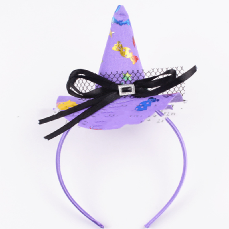 Halloween Headband Pumpkin Party Witch Hat Decoration