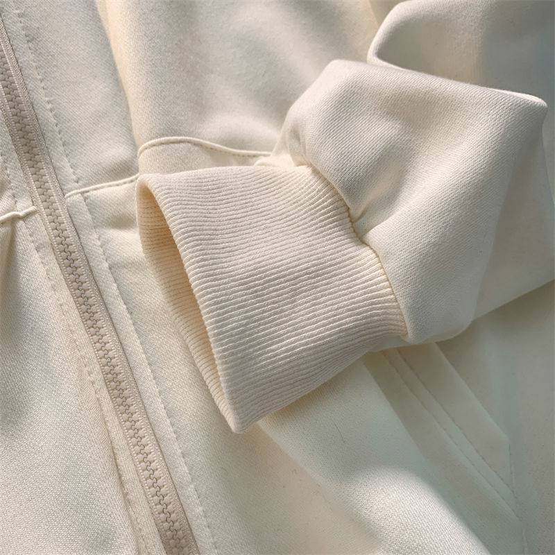 Letter Hooded Sweater Cardigan Loose Couple Jacket