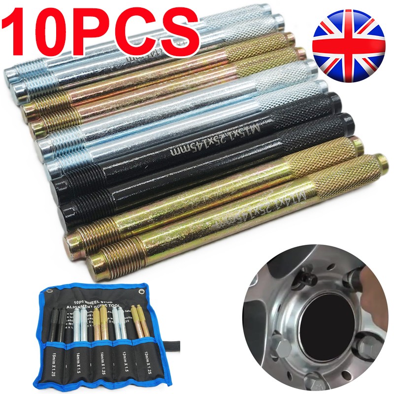 10X Steel Wheel Alignment Pin Hanger Positioning Guide Balancing Tool Kit — image 9