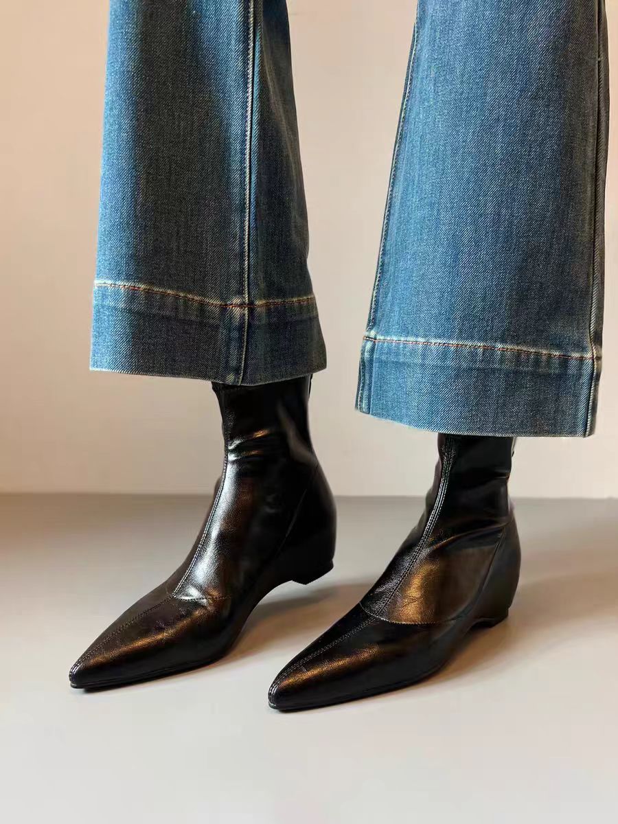 Pointed Toe Ankle Boots, picture 3 of 6