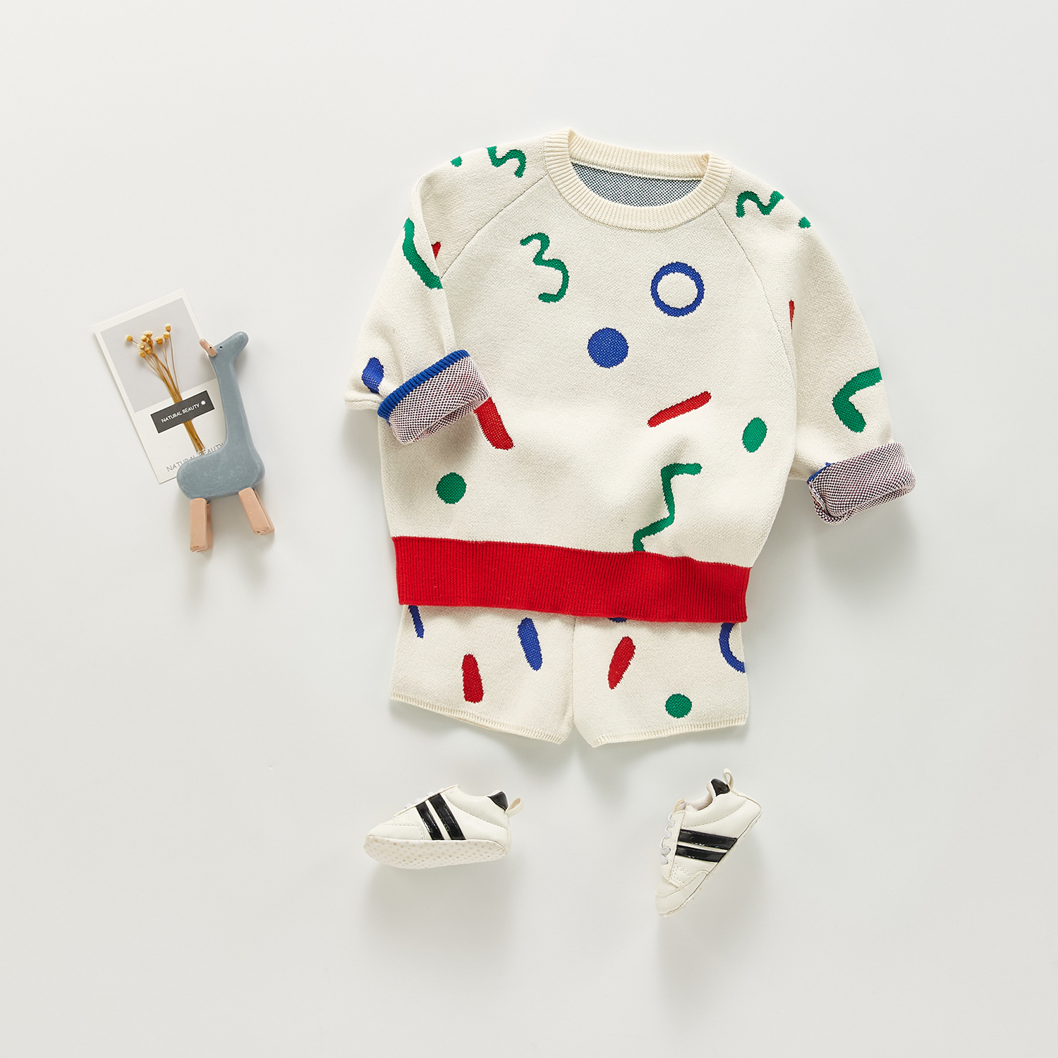 Western Style Baby Leisure SuitGeometric