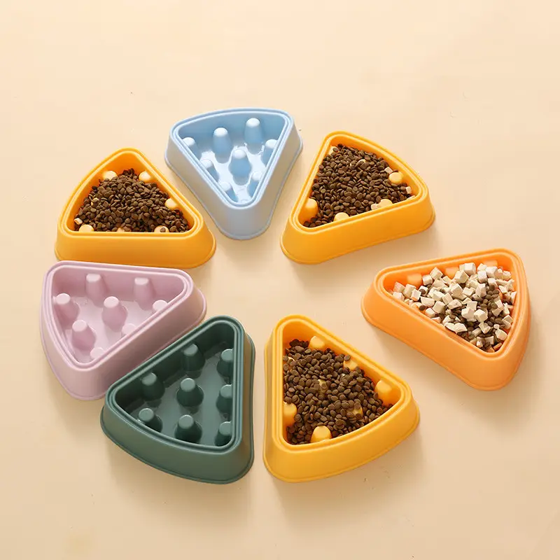 Pet Cat Dog Bowl Cartoon Pizza Single